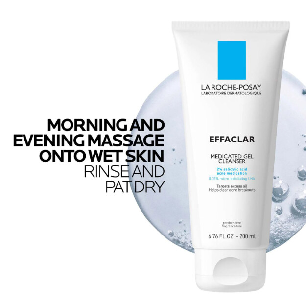 effaclar gel limpiador facial medicado para el acné clínicamente probado gel limpiador facial con Ácido salicílico para el acné recomendado por dermatólogos