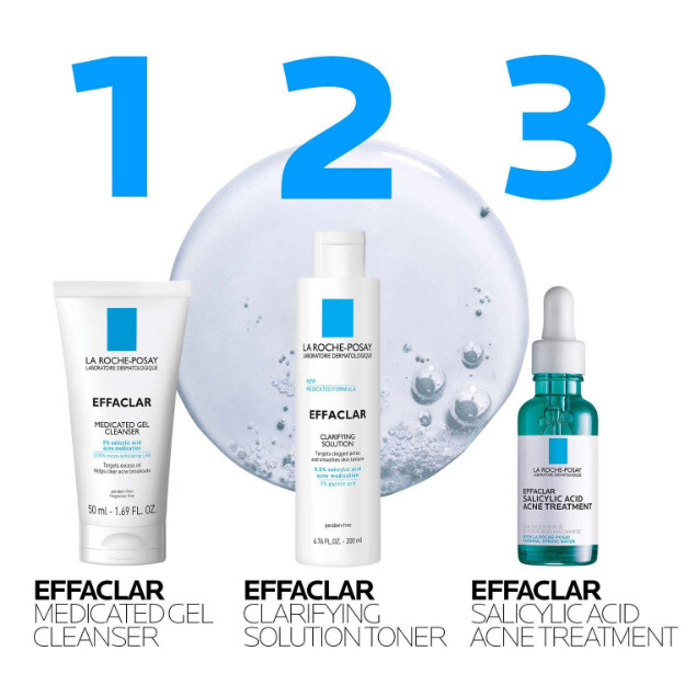 effaclar gel limpiador facial medicado para el acné clínicamente probado gel limpiador facial con Ácido salicílico para el acné recomendado por dermatólogos