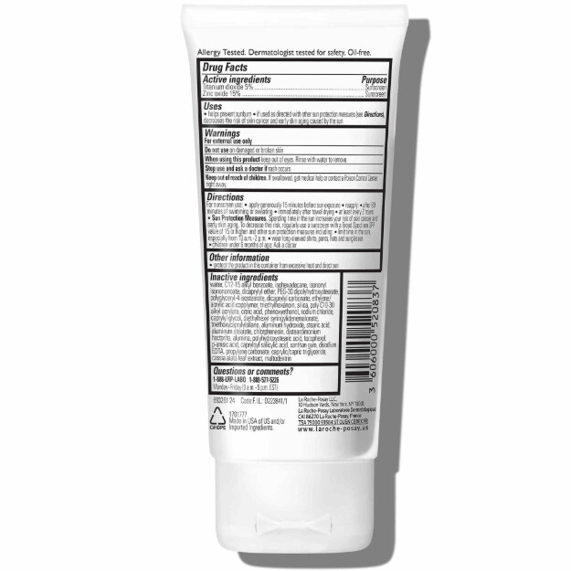 loción solar mineral suave anthelios spf 50 protector solar mineral para piel sensible
