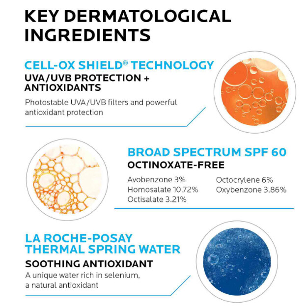loción solar refrescante anthelios spf 60 loción solar para rostro y cuerpo