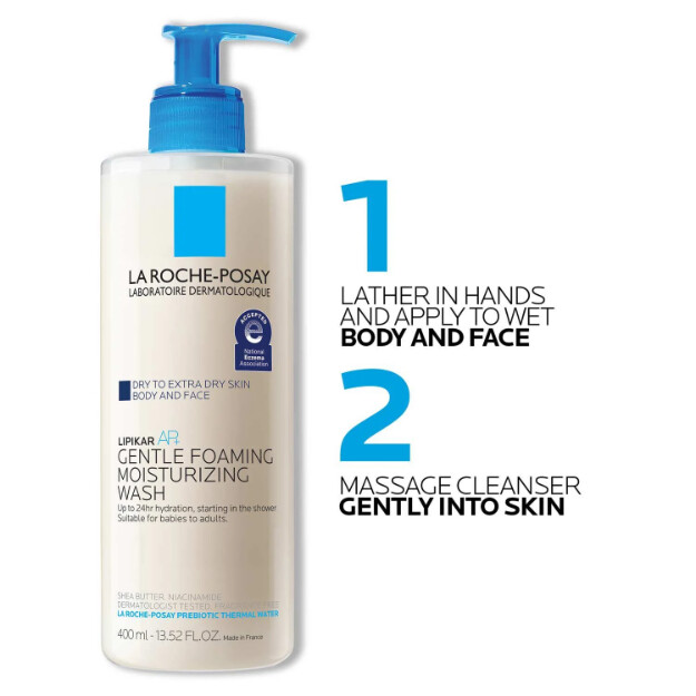 lipikar wash ap gel hidratante para cuerpo y rostro gel para cuerpo y rostro para piel extra seca
