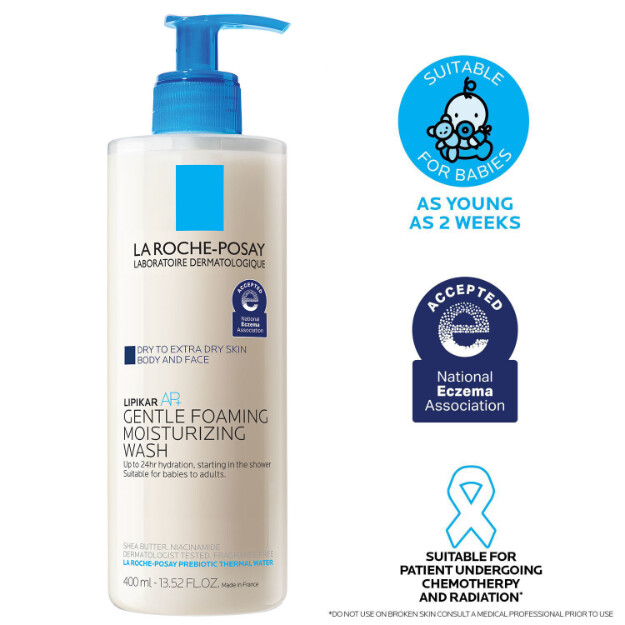 lipikar wash ap gel hidratante para cuerpo y rostro gel para cuerpo y rostro para piel extra seca