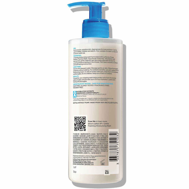 lipikar wash ap gel hidratante para cuerpo y rostro gel para cuerpo y rostro para piel extra seca