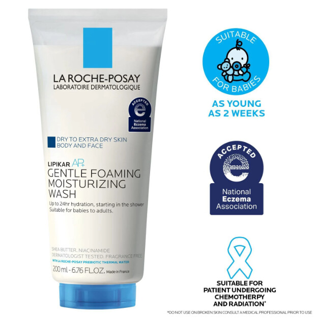 lipikar wash ap gel hidratante para cuerpo y rostro gel para cuerpo y rostro para piel extra seca