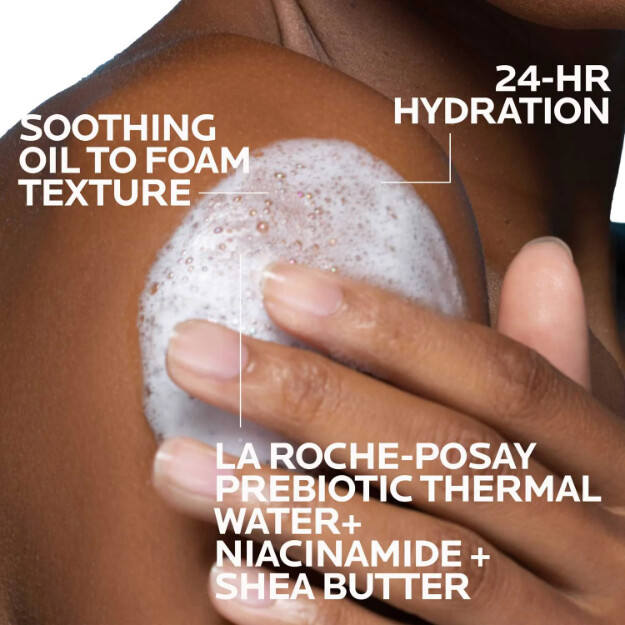 lipikar ap aceite limpiador espumoso suave aceite limpiador hidratante para cuerpo y rostro para piel seca a muy seca