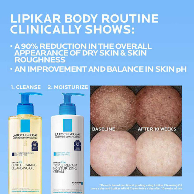 lipikar ap aceite limpiador espumoso suave aceite limpiador hidratante para cuerpo y rostro para piel seca a muy seca