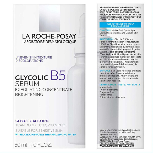 sérum de ácido glicólico puro al 10 con vitamina b5 sérum dermatológico antiedad con ácido glicólico puro al 10