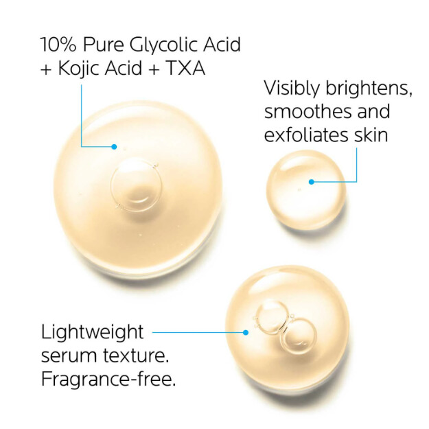 sérum de ácido glicólico puro al 10 con vitamina b5 sérum dermatológico antiedad con ácido glicólico puro al 10