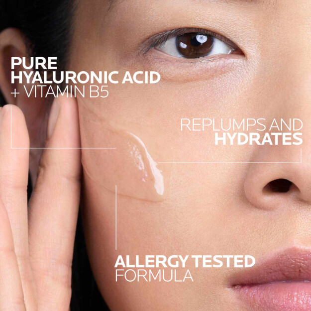 sérum de Ácido hialurónico puro hyalu b5 sérum dermatológico antiedad de ácido hialurónico puro. fórmula hipoalergénica.