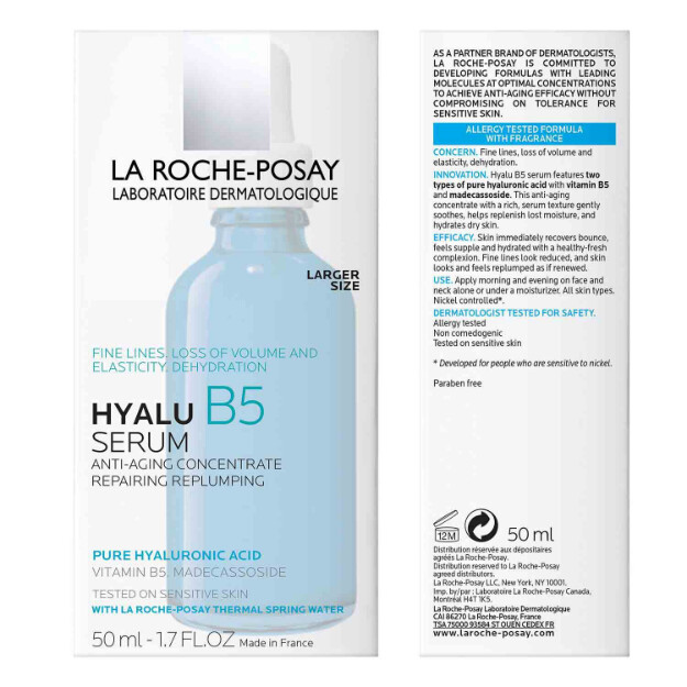 sérum de Ácido hialurónico puro hyalu b5 sérum dermatológico antiedad de ácido hialurónico puro. fórmula hipoalergénica.