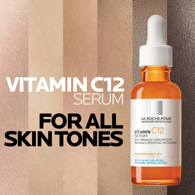 sérum de vitamina c12 sérum dermatológico antiedad con 12 de vitamina c pura. fórmula hipoalergénica.