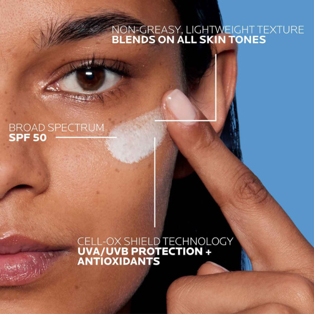 protector solar invisible anthelios uv tone spf 50 protección solar invisible spf 50 con niacinamida para unificar el tono de la piel y corregir la hiperpigmentación