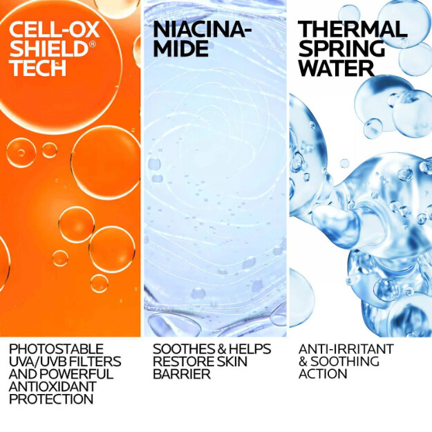 protector solar invisible anthelios uv tone spf 50 protección solar invisible spf 50 con niacinamida para unificar el tono de la piel y corregir la hiperpigmentación